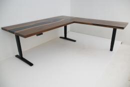 Standing L Shaped Desk With Adjustable Base 1759 20