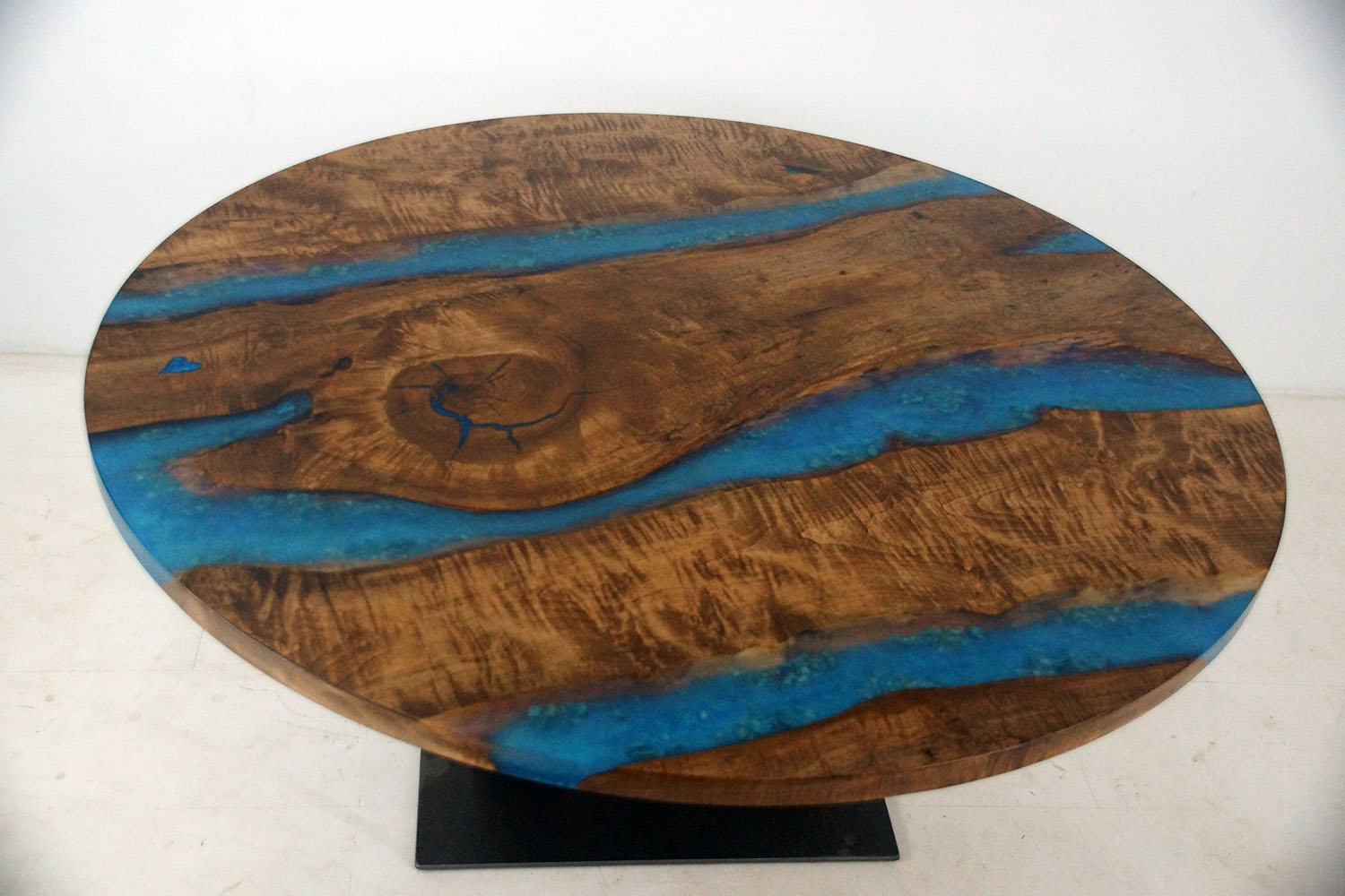 furniture design online to create custom furniture like this round epoxy resin river dining table for sale