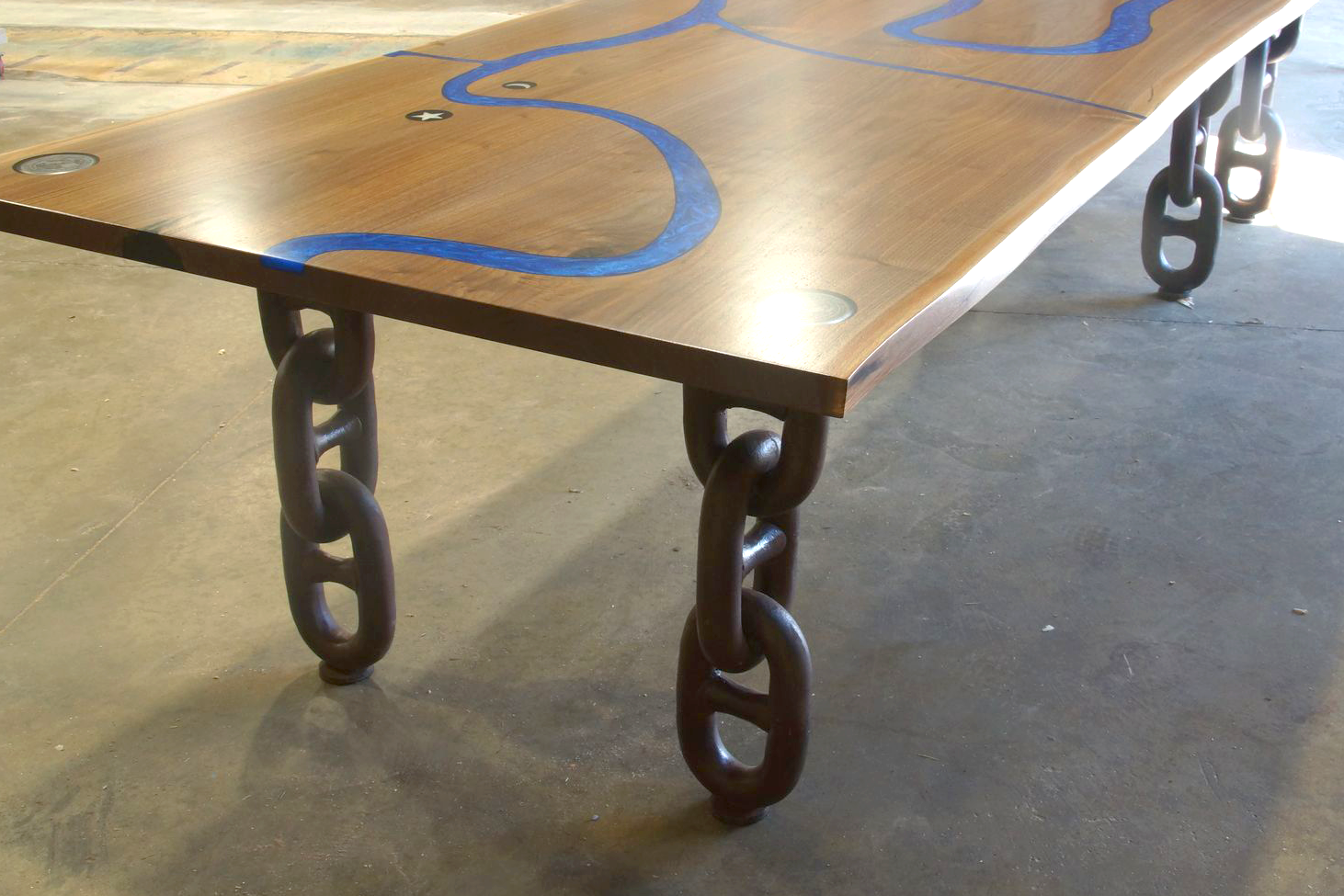 ocean table with custom legs