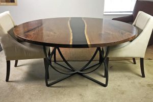 epoxy river round conference table