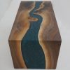 Double Waterfall Walnut Coffee Table - Image 2