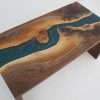Double Waterfall Walnut Coffee Table - Image 4