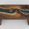 Double Waterfall Walnut Coffee Table - Image 5