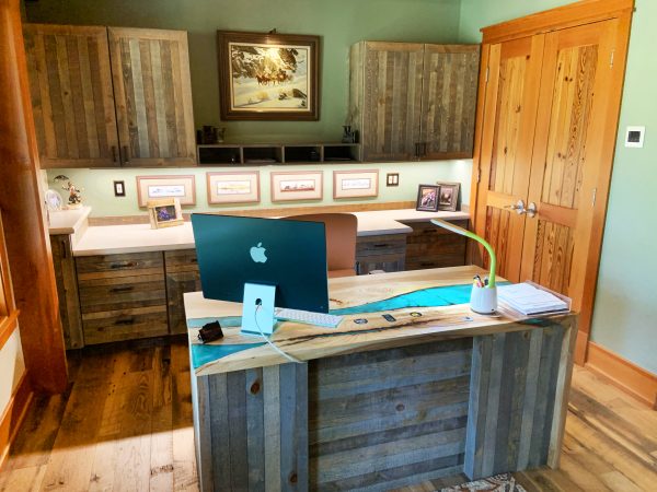 Hickory Waterfall Desk - Image 3