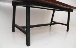 Conference Resin River Table With Embedded Firearm And
