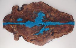 Live Edge Walnut Burl Wall Art 2