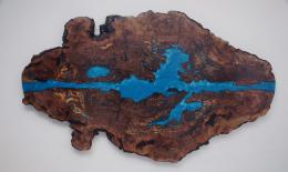 Live Edge Walnut Burl Wall Art 3