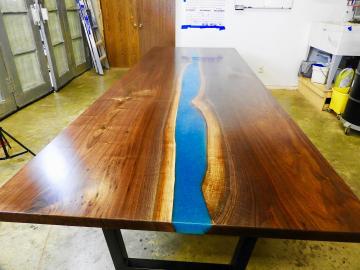 Large Epoxy Resin Conference Table