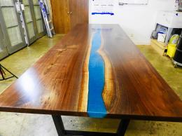 Large Epoxy Resin Conference Table 1