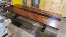 Conference Table With Steel Inlay River 2