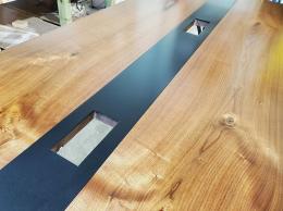 Conference Table With Steel Inlay River 5
