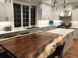 Live Edge Parota Kitchen Countertop 1