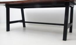 Black Walnut Conference Room Table With Black Epoxy Res