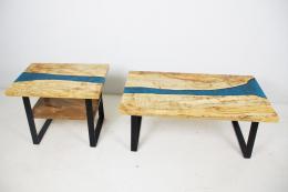 Maple River Coffee Table & End Table Set 2