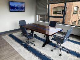 Walnut Resin Conference Table With Rivers And Lakes 13