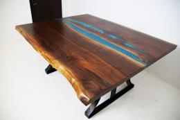 Single Live Edge Dining Room Table 2