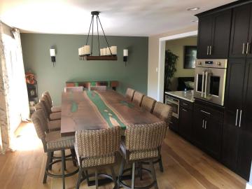 Dining Table With Matching Side Table