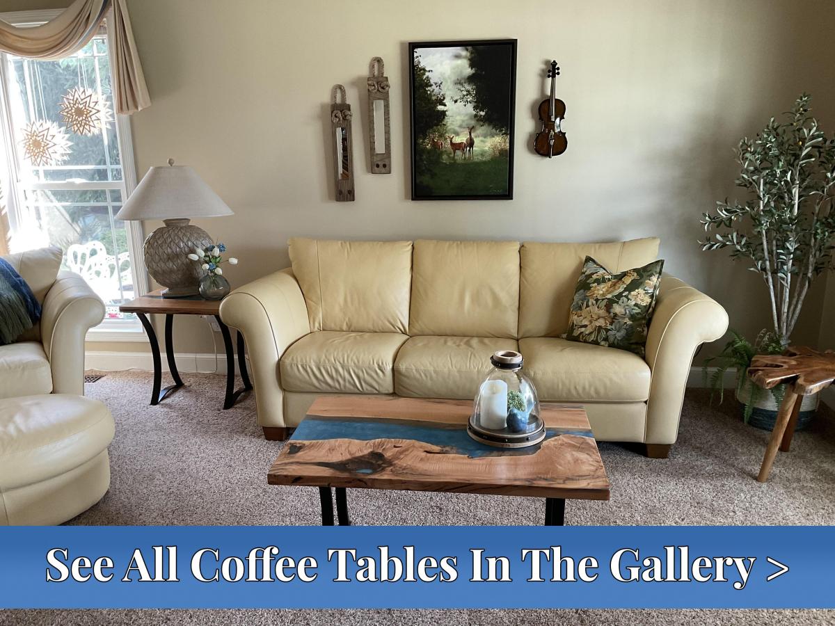 Image Coffee Table In A Gorgeous Home Sofa Table With Rocks And Clear Resin See The Gallery