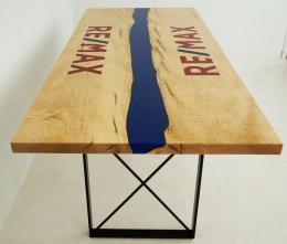 Maple Conference Table With Resin Logo 4