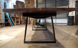Two Part Live Edge Conference Table Set 5