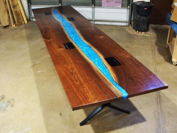 Two Part Conference River Table