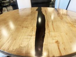 Round Ambrosia Maple Dining Table 4