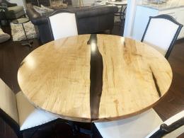 Round Ambrosia Maple Dining Table 5