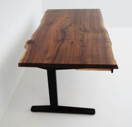 Ergonomic Live Edge Desk With Two Drawers 7