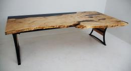 Live Edge Figured Ambrosia Desk 2