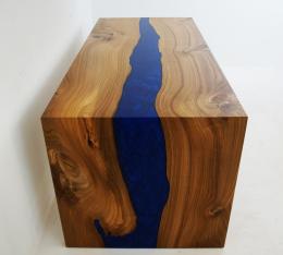 Elm Waterfall Desk With Speciality Base 7