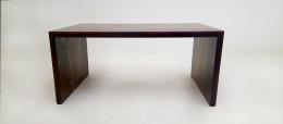 Small Walnut Coffee Table with Burgandy Epoxy 4