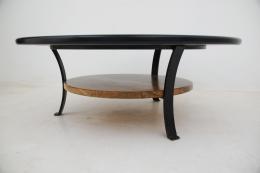 Translucent Black Epoxy & Maple Burl Coffee Table 7