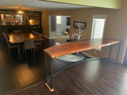 Epoxy & Curved Walnut Kitchen Table 3