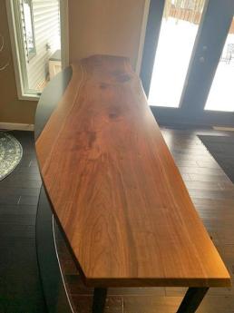 Epoxy & Curved Walnut Kitchen Table 2