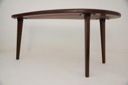 Kidney Shaped Walnut Kitchen Table 8