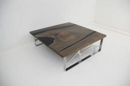 Black Epoxy & Grey Walnut Coffee Table 4