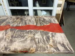 Red Epoxy River Dining Tables 7