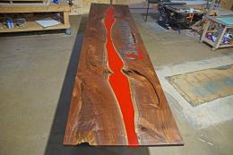 CNC Logo Conference Table With Epoxy Gradient 10