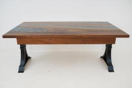 Walnut Desk With Rocks & Pencil Drawers 4