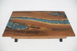 Walnut Desk With Rocks & Pencil Drawers 10