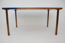 Sycamore River Table With Blue Epoxy River 5