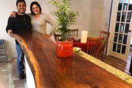 Custom Live Edge Black Walnut Bar Top And Countertop