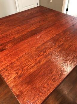 Rustic Barnwood Kitchen Table with Pedestal Base 5