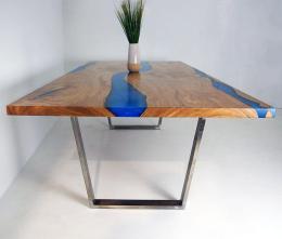 White Oak And Blue Table WP2