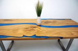 White Oak And Blue Table WP1