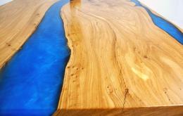 White Oak And Blue Table WP3