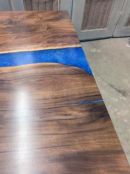 Walnut Epoxy Resin Conference Table WP3