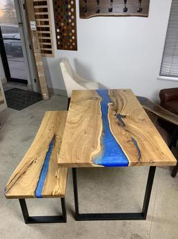 Elm River Bench And Kitchen Table For Steve WP4