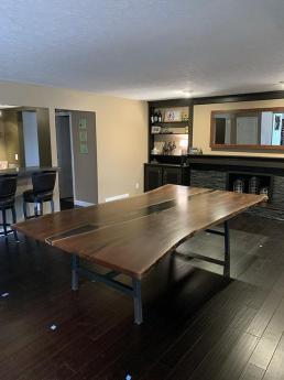 Live Edge Walnut Table With Gray Epoxy WP3