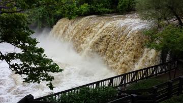 High Water at Chagrin Falls